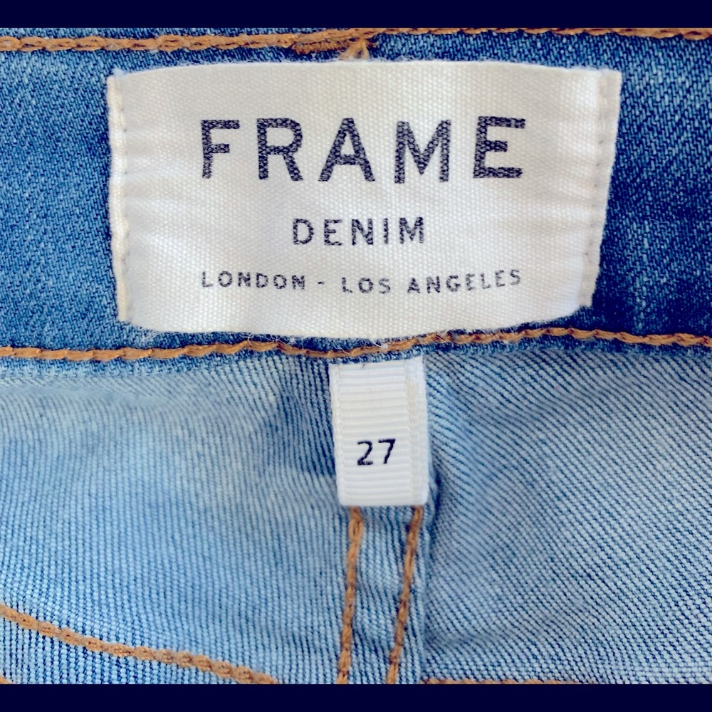 Frame Distressed Le Skinny Jeanne Sz 27 - Picture 6 of 6